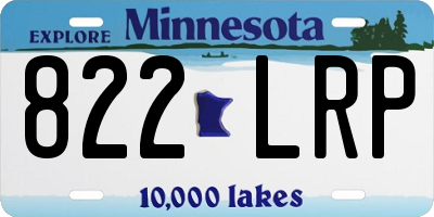 MN license plate 822LRP