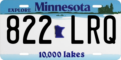 MN license plate 822LRQ
