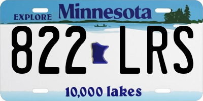 MN license plate 822LRS