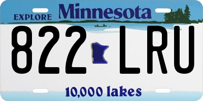 MN license plate 822LRU