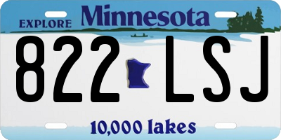 MN license plate 822LSJ