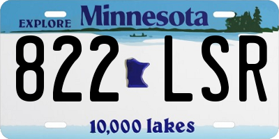 MN license plate 822LSR