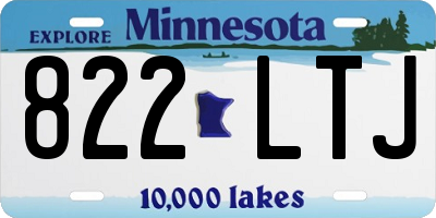 MN license plate 822LTJ