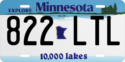 MN license plate 822LTL