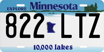 MN license plate 822LTZ