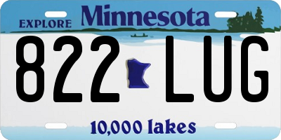 MN license plate 822LUG