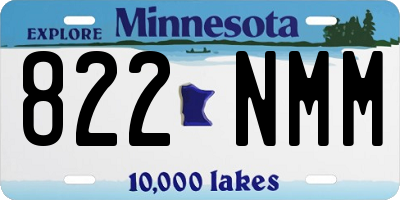 MN license plate 822NMM