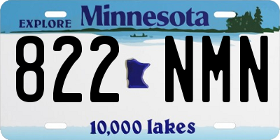 MN license plate 822NMN