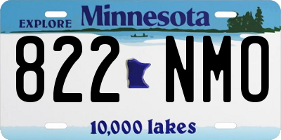 MN license plate 822NMO