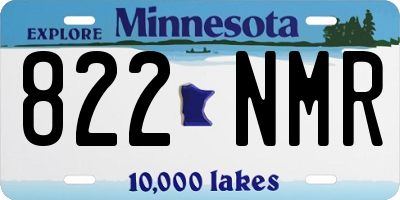 MN license plate 822NMR