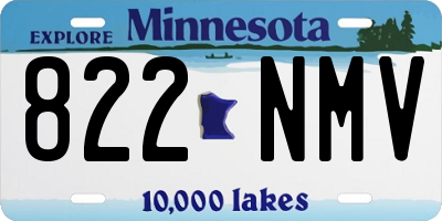 MN license plate 822NMV