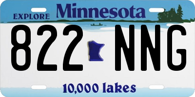 MN license plate 822NNG