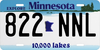 MN license plate 822NNL