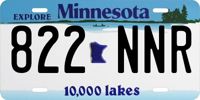 MN license plate 822NNR