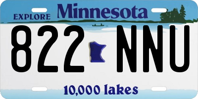 MN license plate 822NNU