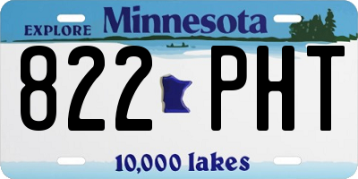 MN license plate 822PHT