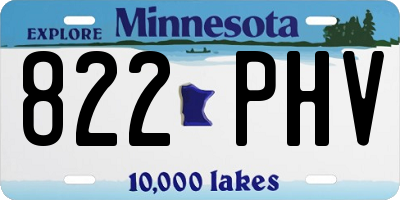 MN license plate 822PHV