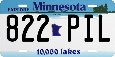 MN license plate 822PIL