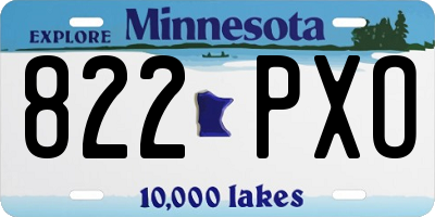 MN license plate 822PXO