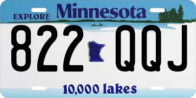 MN license plate 822QQJ