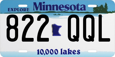 MN license plate 822QQL