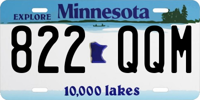 MN license plate 822QQM
