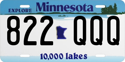 MN license plate 822QQQ