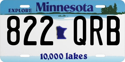 MN license plate 822QRB