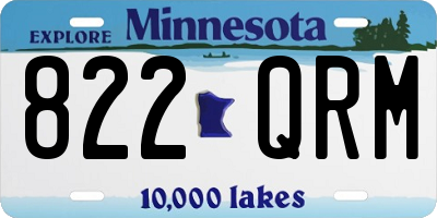 MN license plate 822QRM