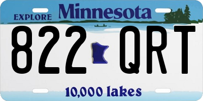 MN license plate 822QRT