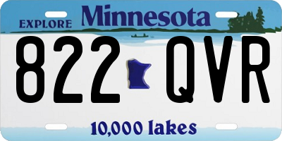 MN license plate 822QVR