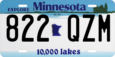 MN license plate 822QZM