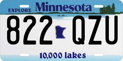 MN license plate 822QZU
