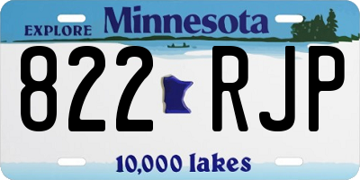 MN license plate 822RJP