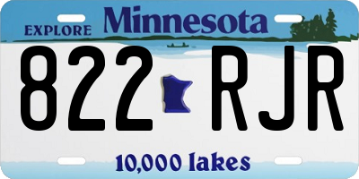 MN license plate 822RJR