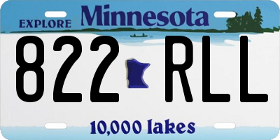 MN license plate 822RLL