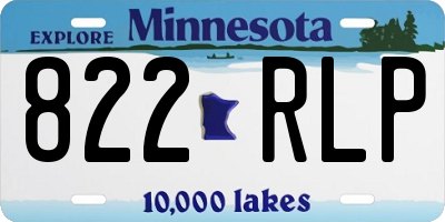 MN license plate 822RLP