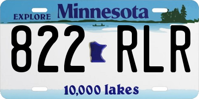 MN license plate 822RLR