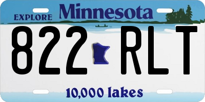 MN license plate 822RLT