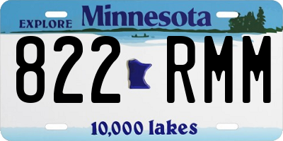 MN license plate 822RMM
