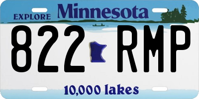 MN license plate 822RMP