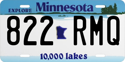 MN license plate 822RMQ