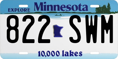 MN license plate 822SWM