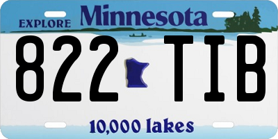 MN license plate 822TIB