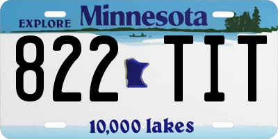 MN license plate 822TIT