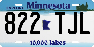 MN license plate 822TJL