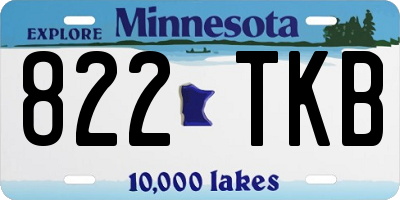MN license plate 822TKB
