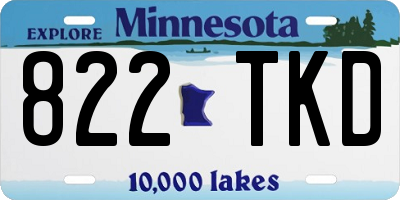 MN license plate 822TKD