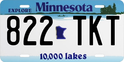 MN license plate 822TKT