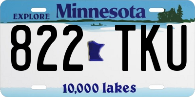 MN license plate 822TKU